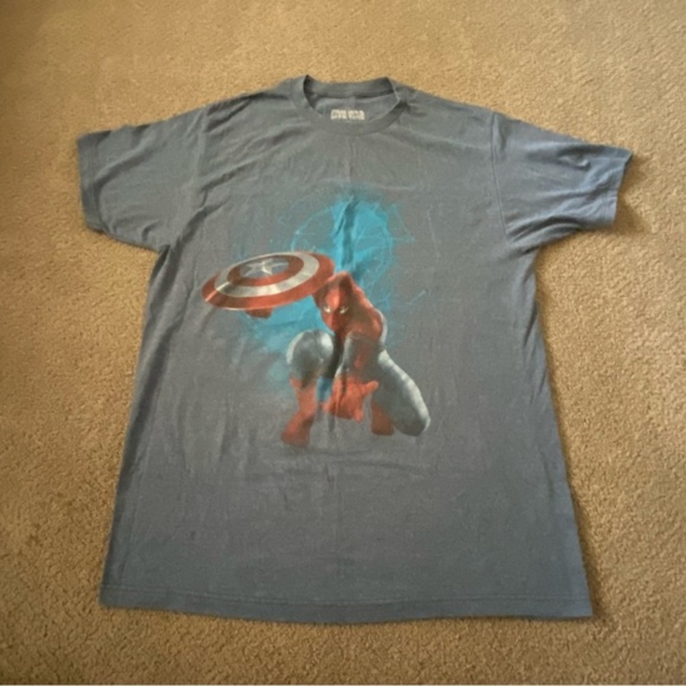 Caption America Super Man T Shirt Mens Size Large